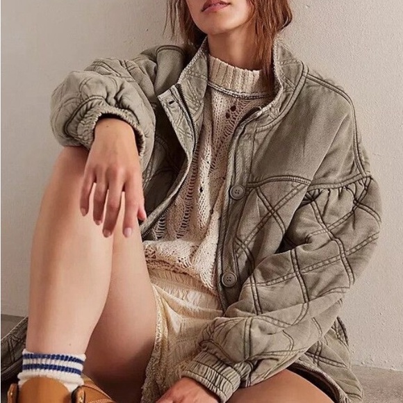 Free People Juno Quilted Jacket❤️ NWOT - Picture 3 of 15
